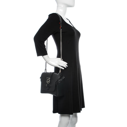 Christian Louboutin Pebbled Calfskin Small Rubylou Shoulder Bag Black 2 of 9