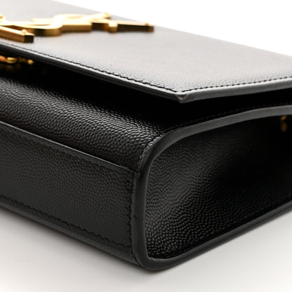 Saint Laurent Grain De Poudre Small Monogram Kate Satchel Black 10 of 10