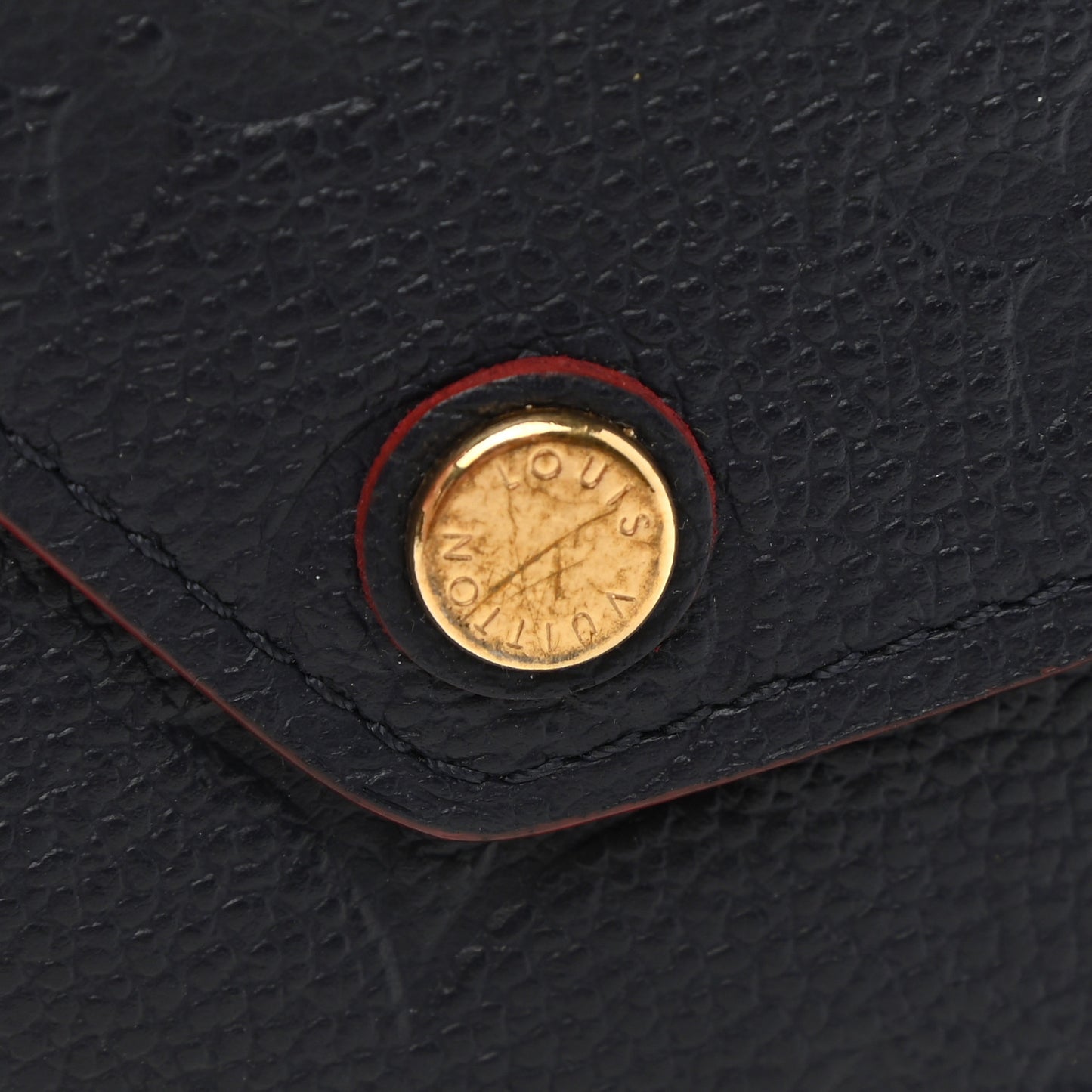 Empreinte Victorine Wallet Marine Rouge