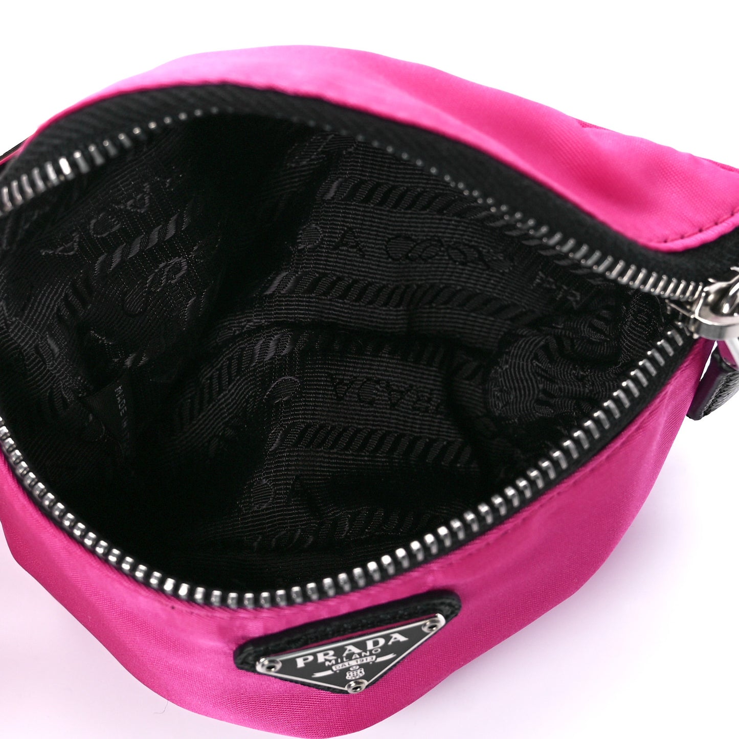 Tessuto Nylon Wrist Pouch Fuxia