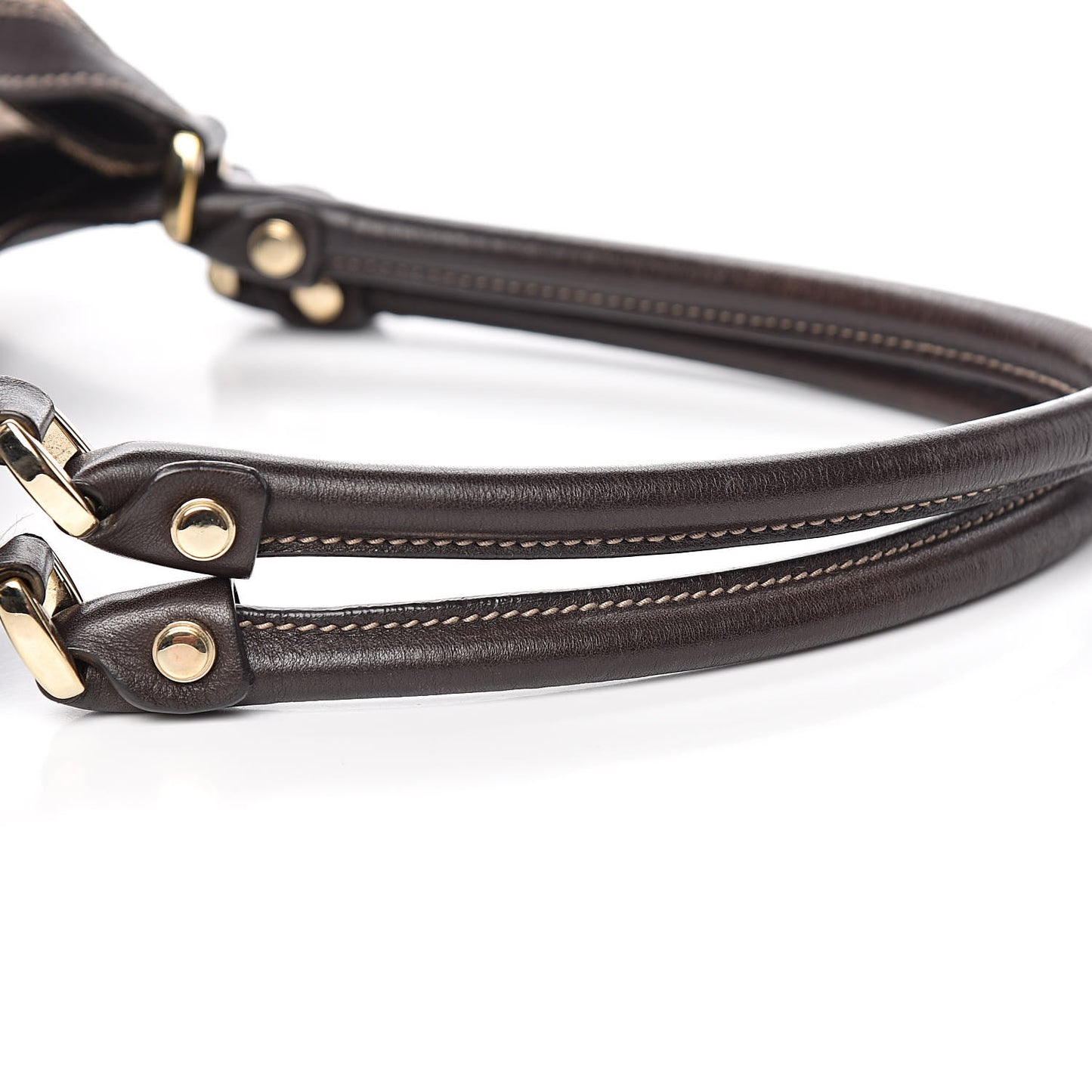 Monogram Large D Ring Hobo Dark Brown