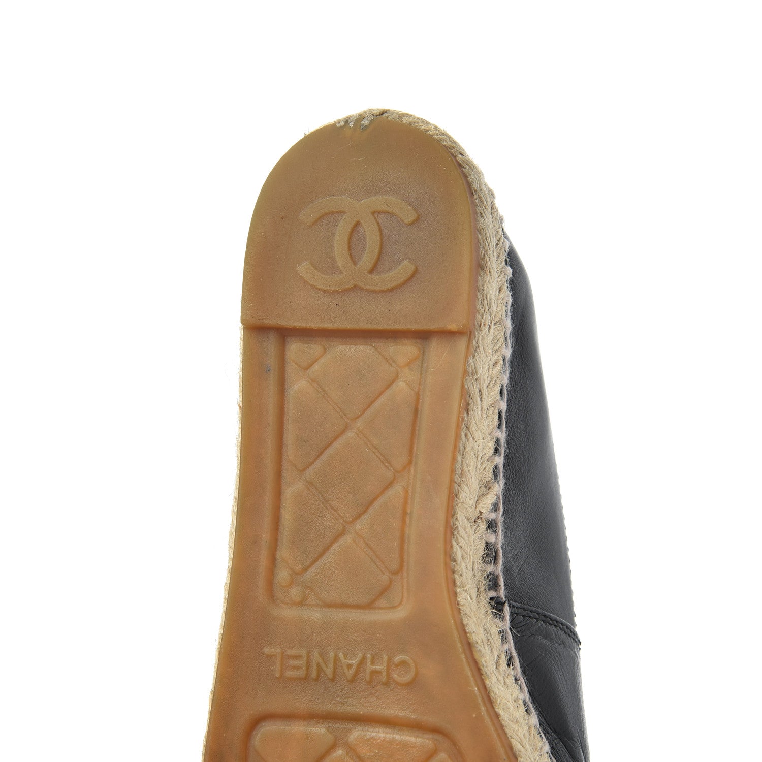 Chanel Lambskin CC Espadrilles 37 Black 20 of 27