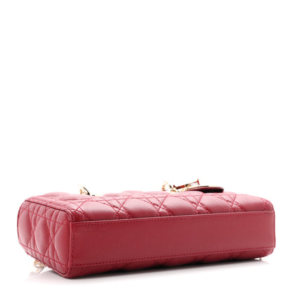 Christian Dior Lambskin Cannage Small Lady D-Joy Bordeaux 4 of 10