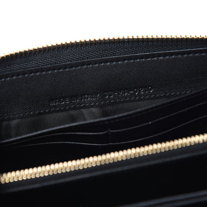 Christian Dior Lambskin Cannage Lady Dior Zip Wallet Black 5 of 8