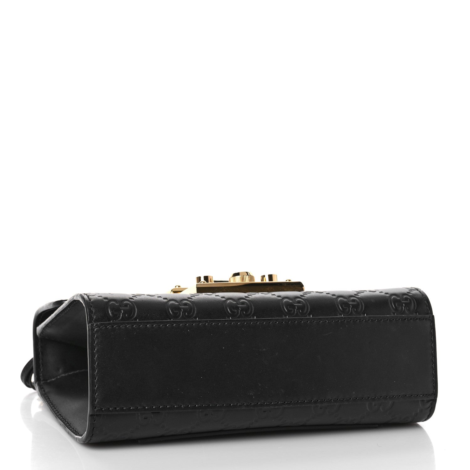 Gucci Guccissima Small Padlock Shoulder Bag Black 4 of 9