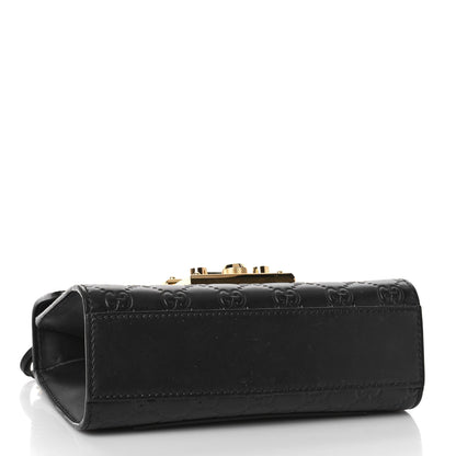 Gucci Guccissima Small Padlock Shoulder Bag Black 4 of 9