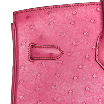 Hermes Ostrich Birkin 35 Fuchsia 11 of 35