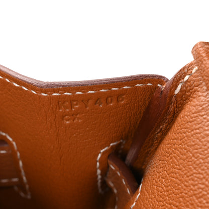 Hermes Evercolor Shoulder Birkin Light 29 Gold 7 of 11