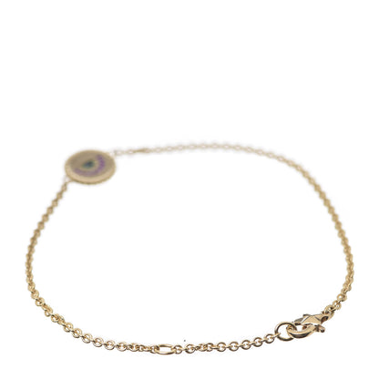 David Yurman 18K Yellow Gold Pink Yellow Sapphire Tsavorite Collectibles Rainbow Bracelet 3 of 6