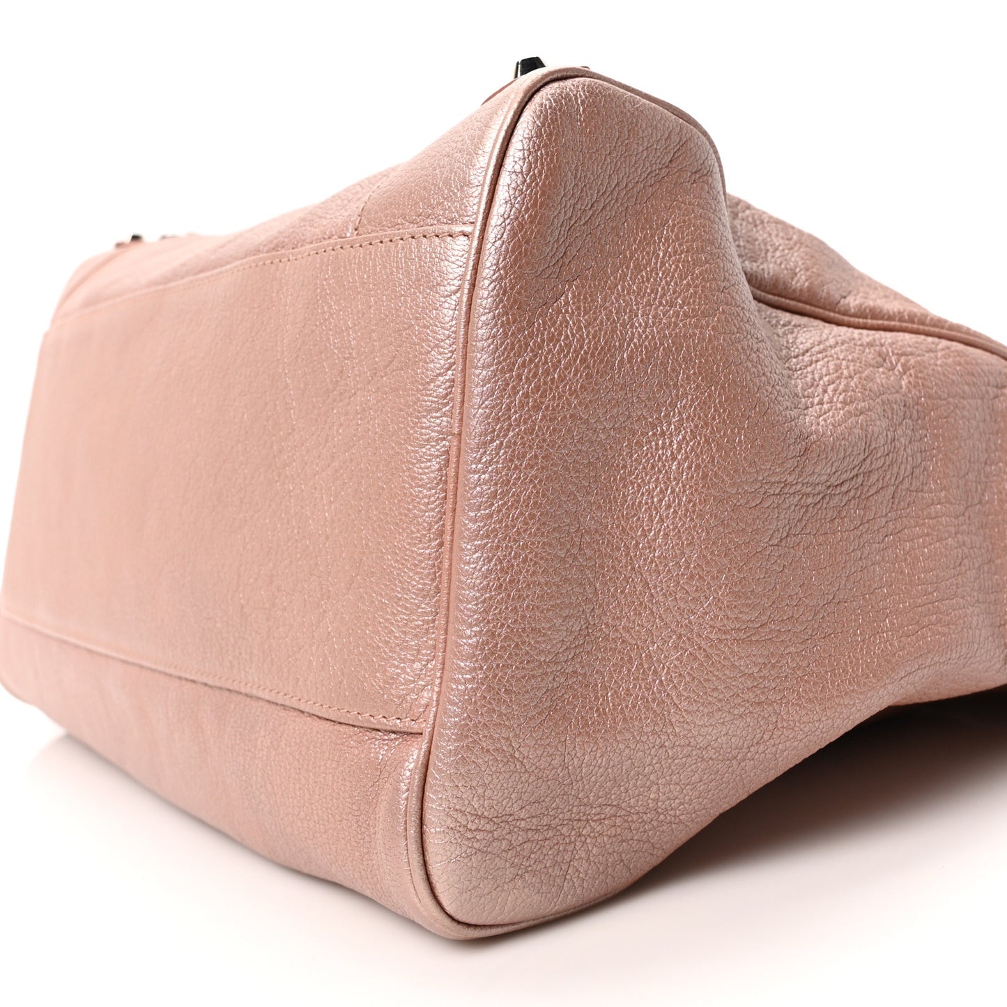Pearlescent Goatskin Classic Palladium Hardware Velo Rose Rose Light