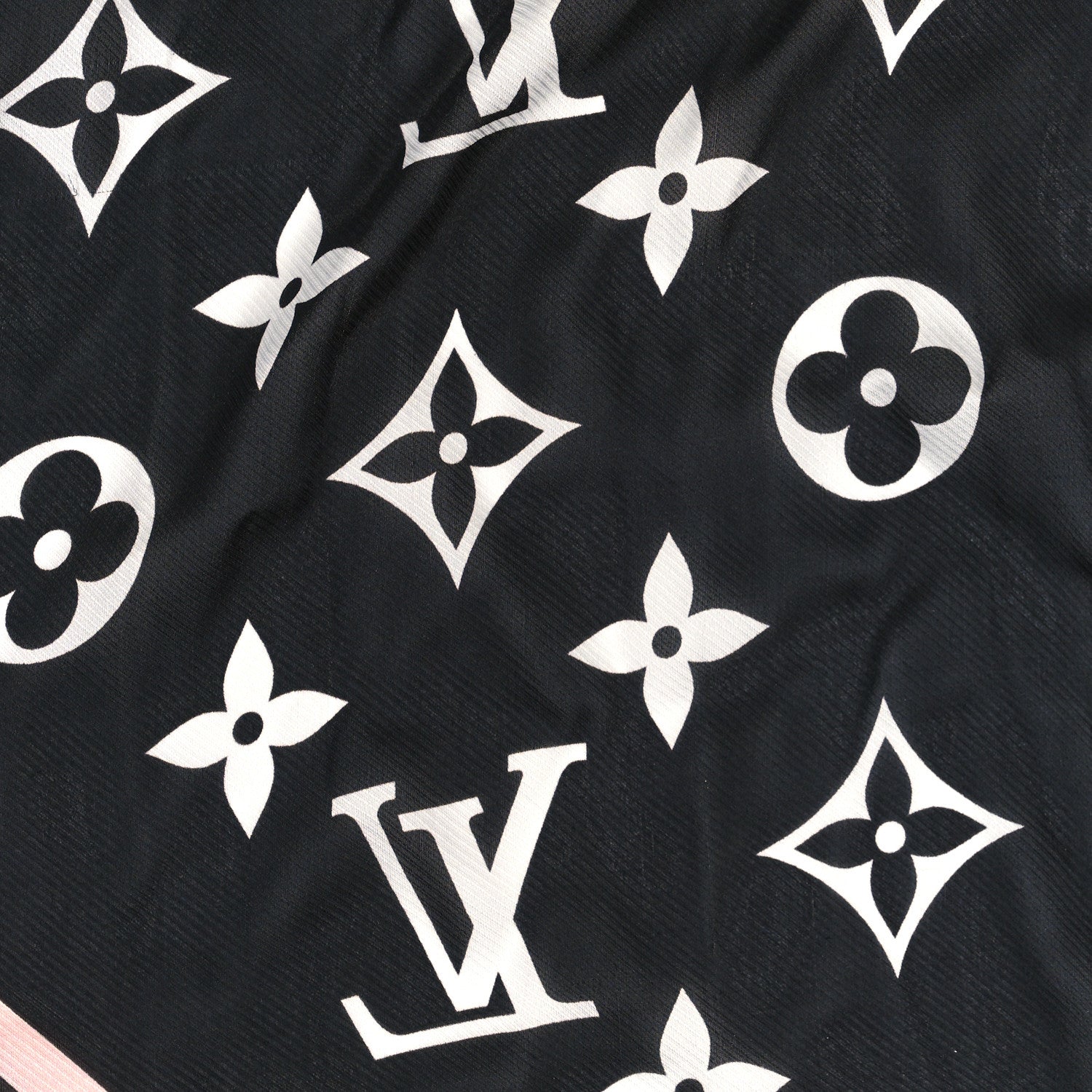 Louis Vuitton Silk Etole Monogram LV Ideal Scarf Black 4 of 4