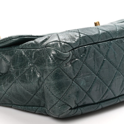 Chanel Glazed Calfskin Castle Rock Medium Flap Green 9 of 11