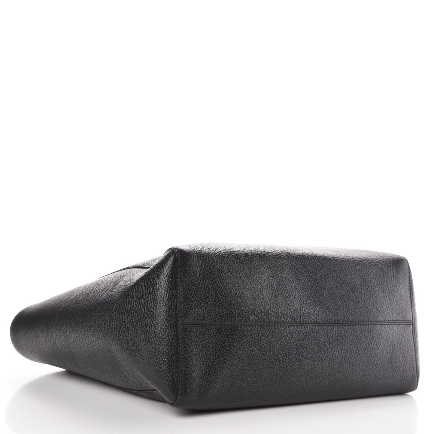Pebbled Calfskin Medium Swing Tote Black