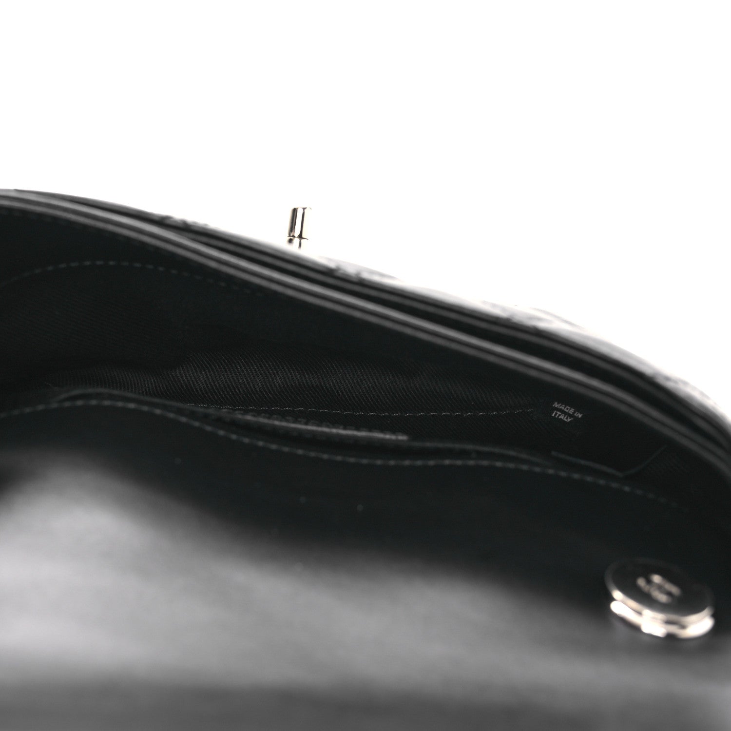 Chanel Calfskin Quilted CC Uniform Flap Belt Bag Black 5 of 12