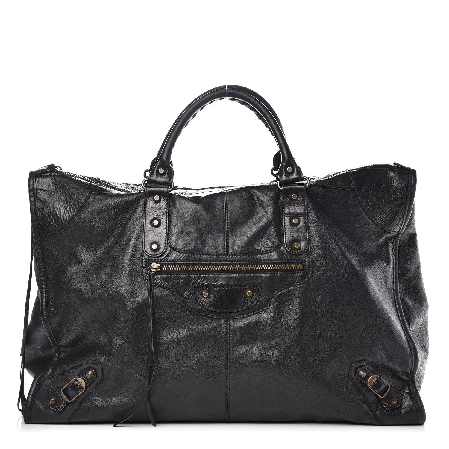 Balenciaga Agneau Classic Hardware Weekender Black 1 of 21