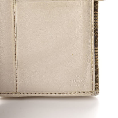 Gucci Monogram New Britt Continental Snap Wallet Off White 14 of 15