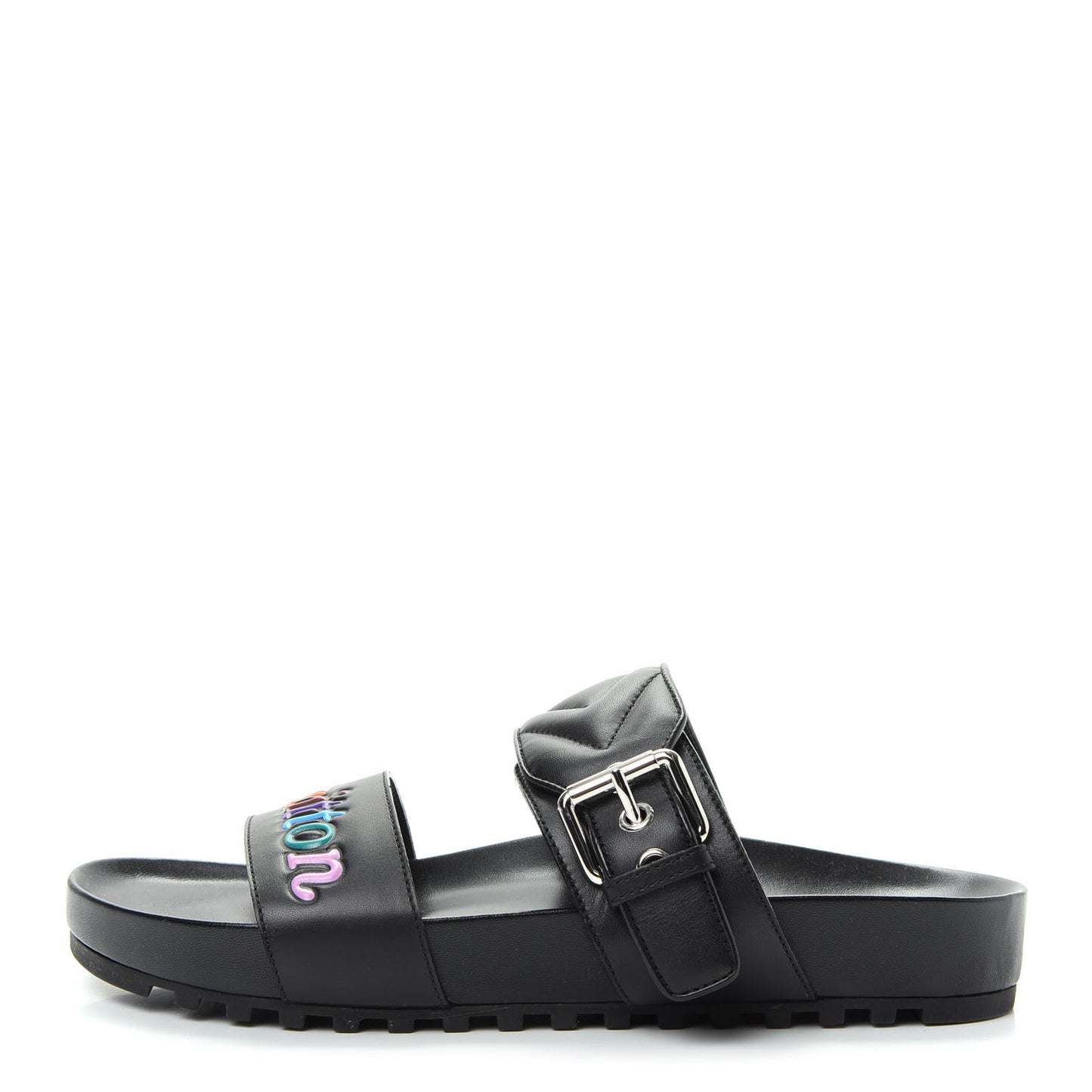 Calfskin New Wave Bom Dia Flat Mule 39 Black