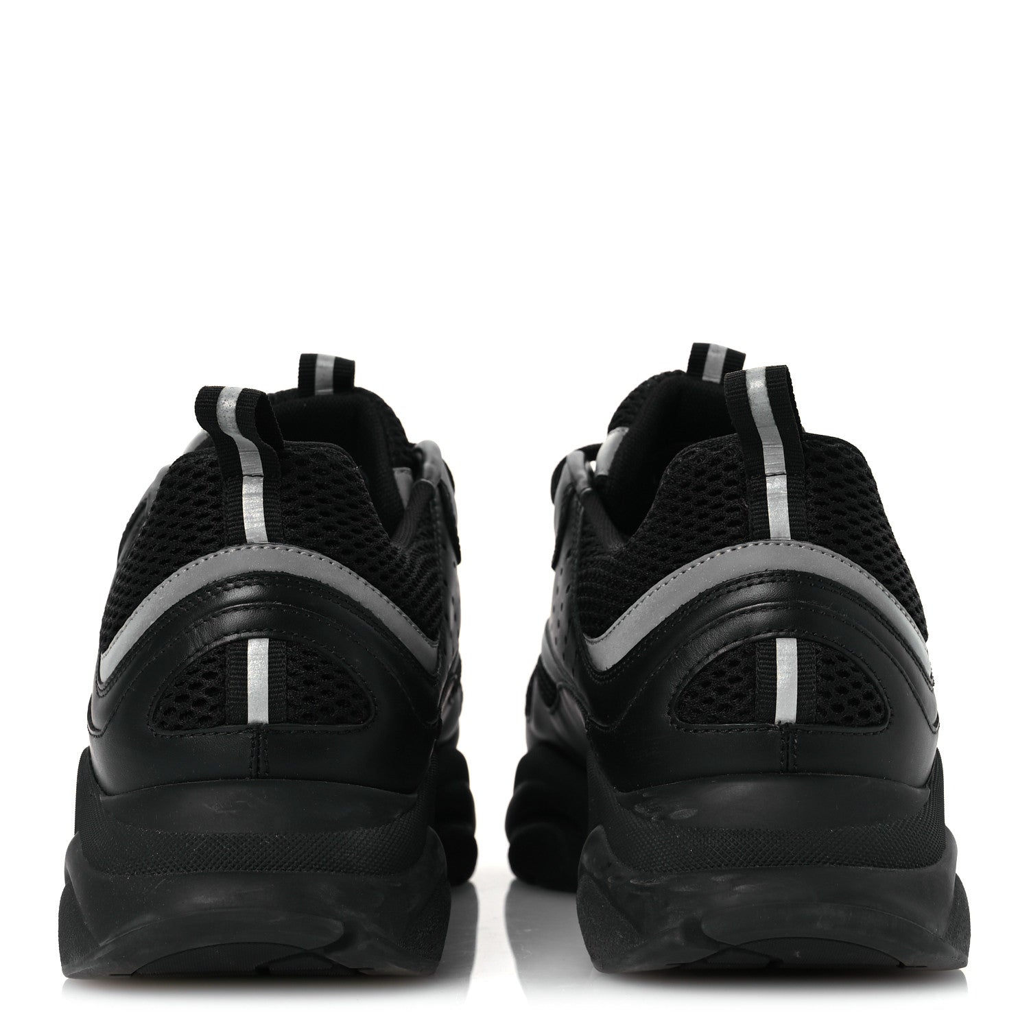 Christian Dior Technical Mesh Calfskin Mens B22 Sneakers 46 Black 6 of 14