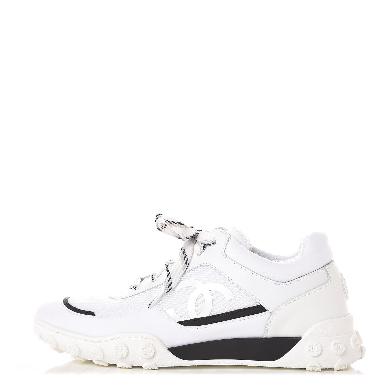 Chanel Calfskin Mesh Sneakers 36 White 1 of 12