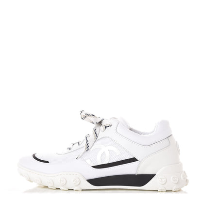 Chanel Calfskin Mesh Sneakers 36 White 1 of 12