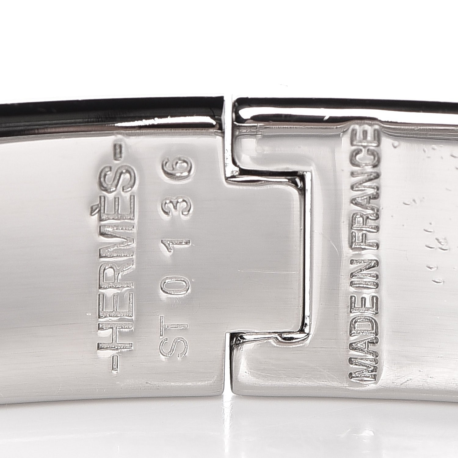 Hermes Enamel Narrow Clic Clac H Bracelet GM White 4 of 4