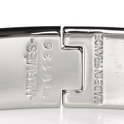 Hermes Enamel Narrow Clic Clac H Bracelet GM White 4 of 4