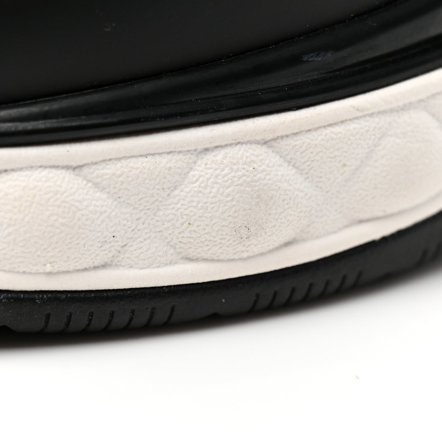 Velvet Calfskin Mixed Fibers CC Sneakers 36.5 Black