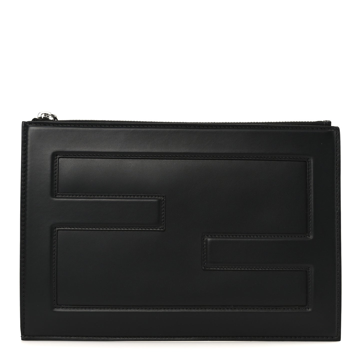 Vitello Cover Grande Baguette Pouch Black Palladio