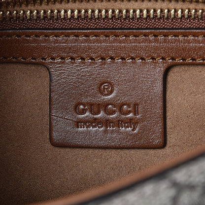 Gucci GG Supreme Monogram Small Messenger Shoulder Bag Beige Cuir 6 of 7