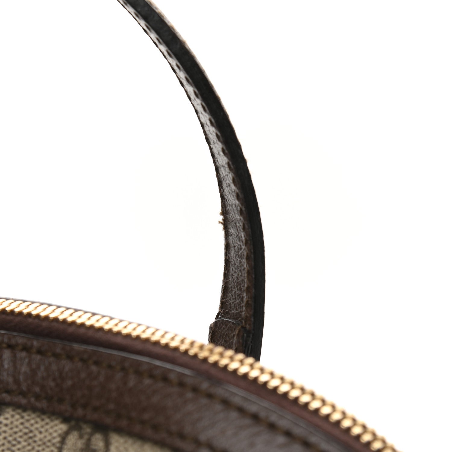 Gucci GG Supreme Monogram Web Medium Ophidia Top Handle Dome Bag Brown 10 of 11