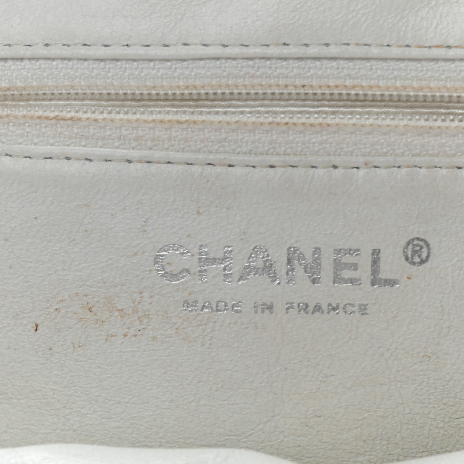 Chanel Caviar Quilted Timeless Clutch White 6 of 16