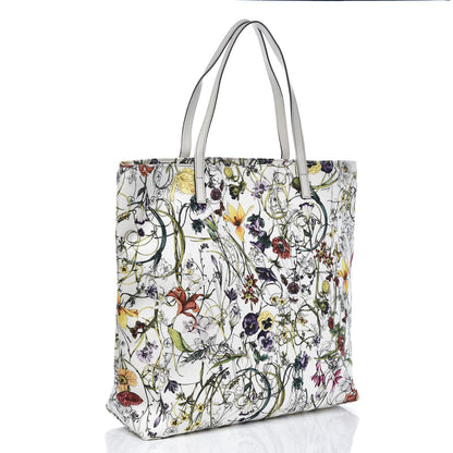 Gucci Canvas Flora Infinity Large Tote White 3 of 9