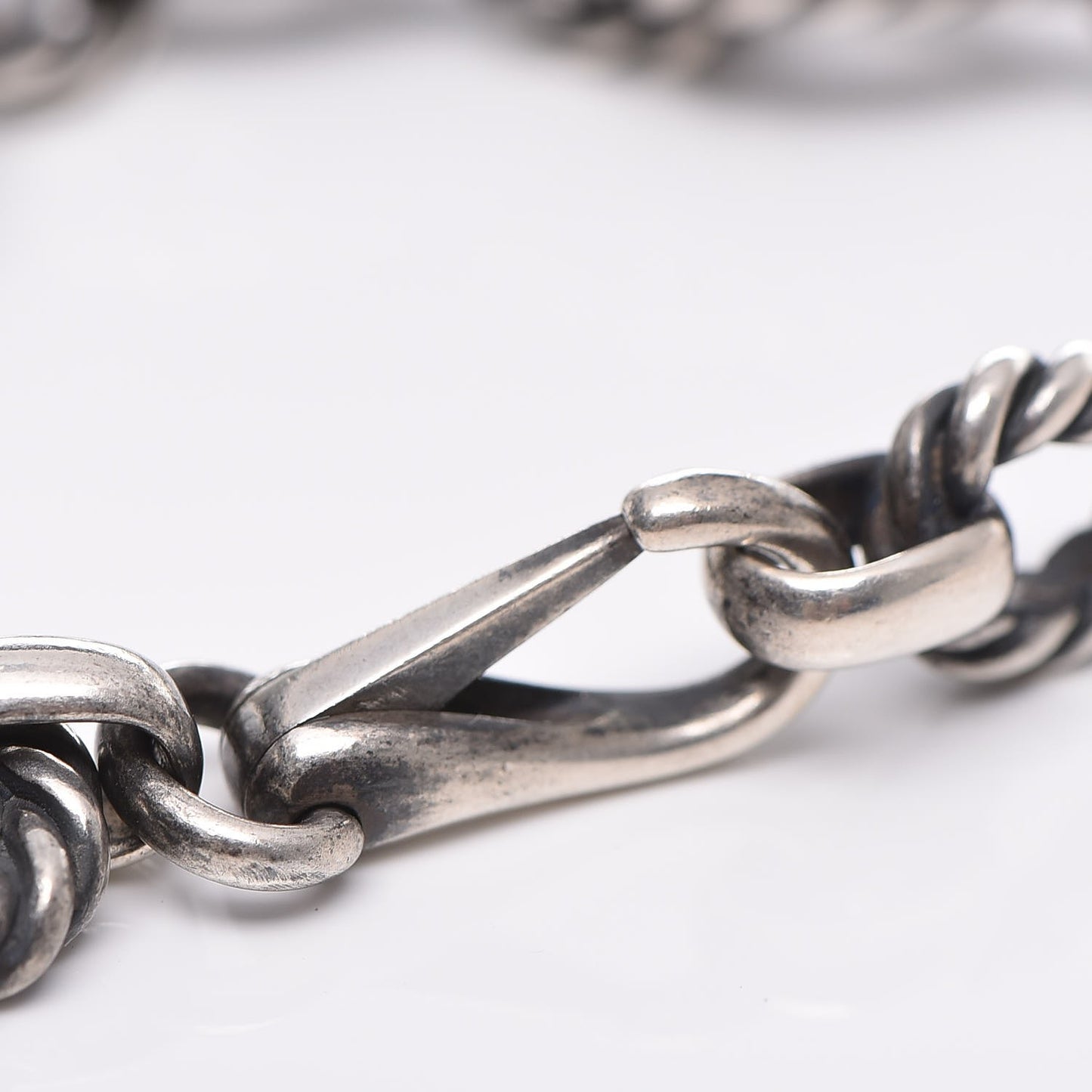 Sterling Silver G Horse Rope Bracelet