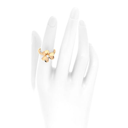 Van Cleef & Arpels 18K Yellow Gold Diamond Small Frivole Ring 51 5.75 2 of 5