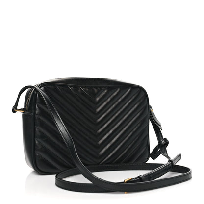 Saint Laurent Calfskin Matelasse Monogram Lou Camera Bag Black 3 of 10