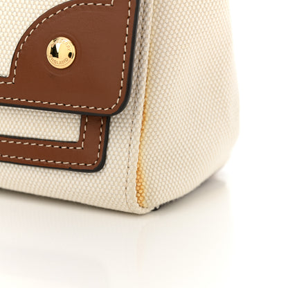 Burberry Canvas Horseferry Print Note Crossbody Bag Natural Tan 13 of 13