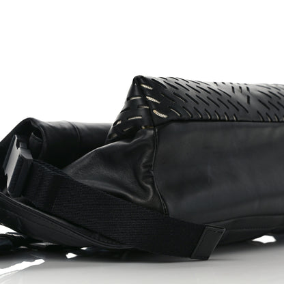 Bottega Veneta Perforated Calfskin Quilted Belt Bag Black 6 of 9
