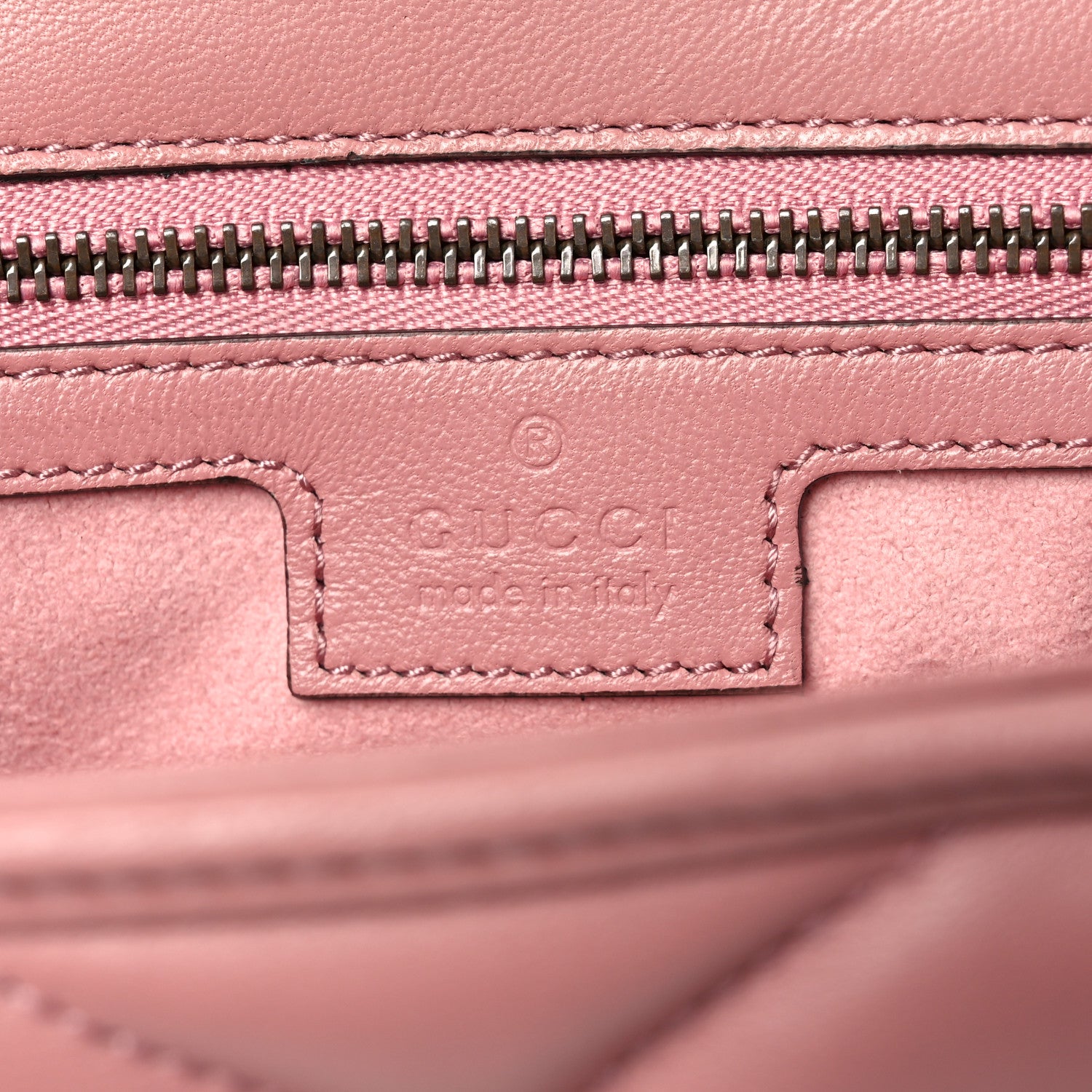 Gucci Calfskin Matelasse Double G Studs Small Torchon GG Marmont Shoulder Bag Dusty Carmine Rose 6 of 10