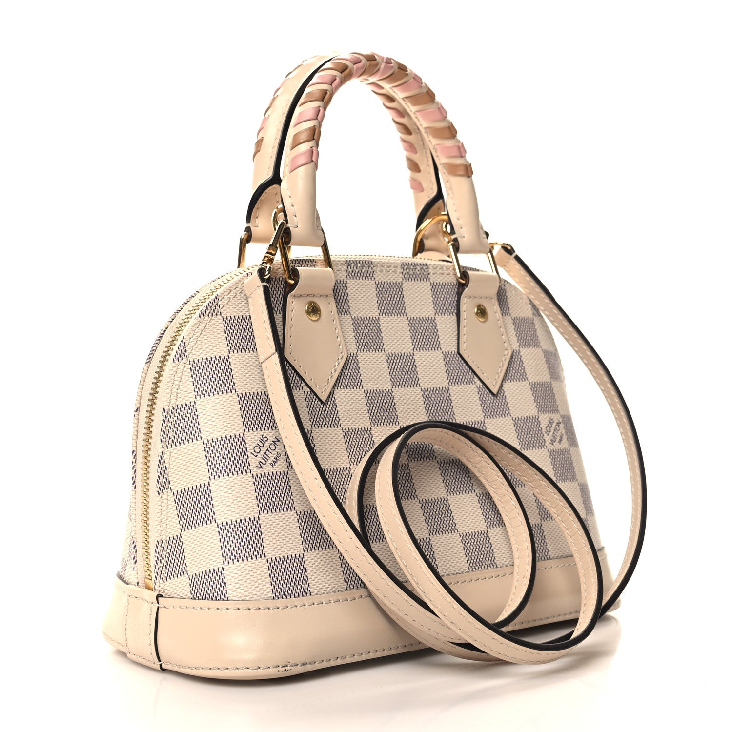 Louis Vuitton Damier Azur Braided Alma BB 3 of 12