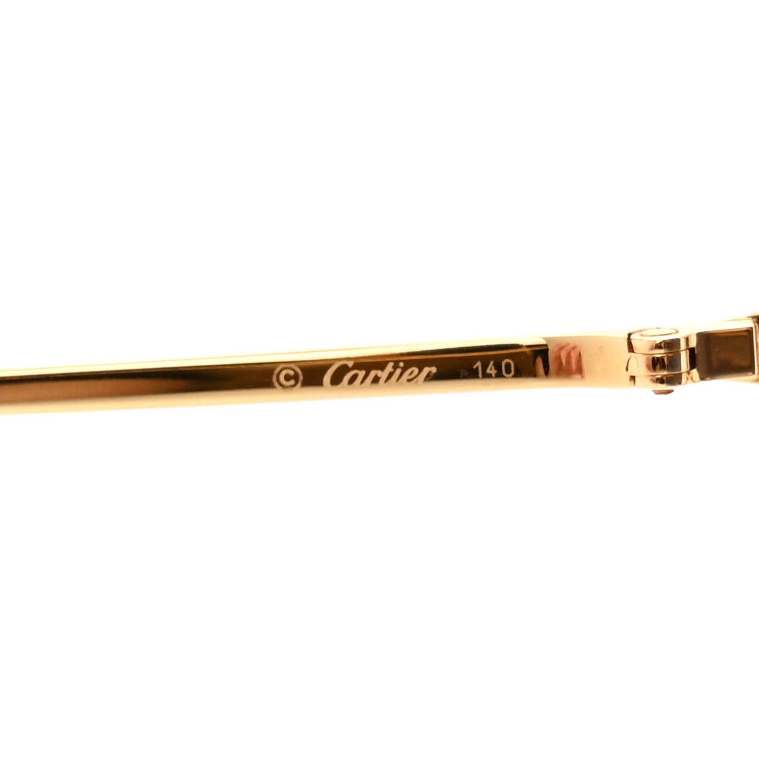 Cartier Metal C Decor Sunglasses CT0037RS Gold 5 of 8
