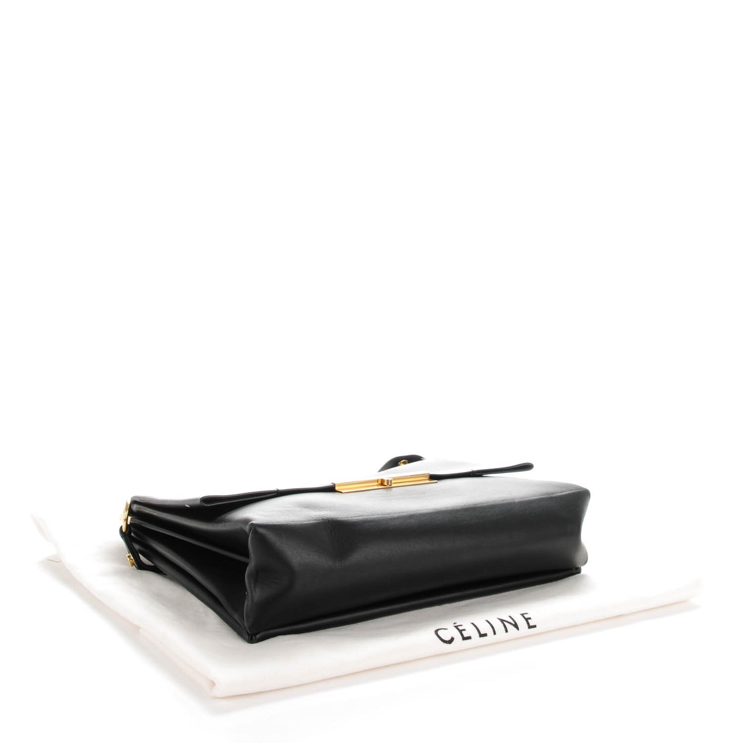 Smooth Calfskin Blade Flap Black