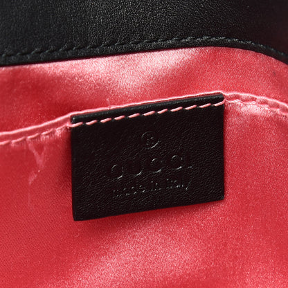 Gucci Velvet Matelasse Mini GG Marmont Shoulder Bag Black 9 of 15