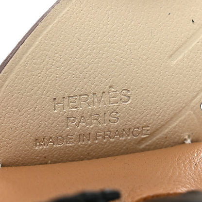 Hermes Milo Lambskin Grigri Rodeo Pegase Horse Bag Charm PM Sesame Black Nata 4 of 4