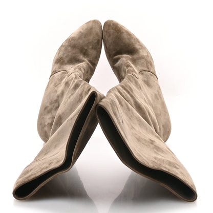 Christian Louboutin Suede Eleonor Botta 85 Knee Boots 41 Brown 2 of 7