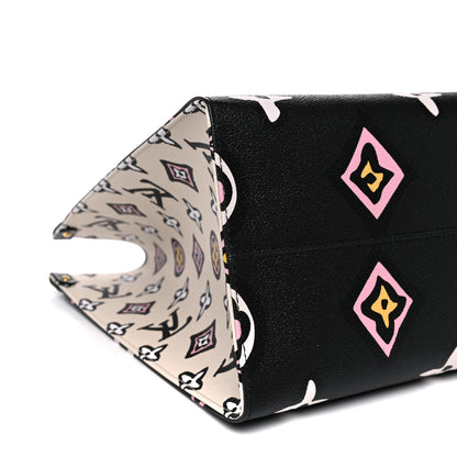 Louis Vuitton Monogram Giant Wild At Heart Onthego GM Black 7 of 9