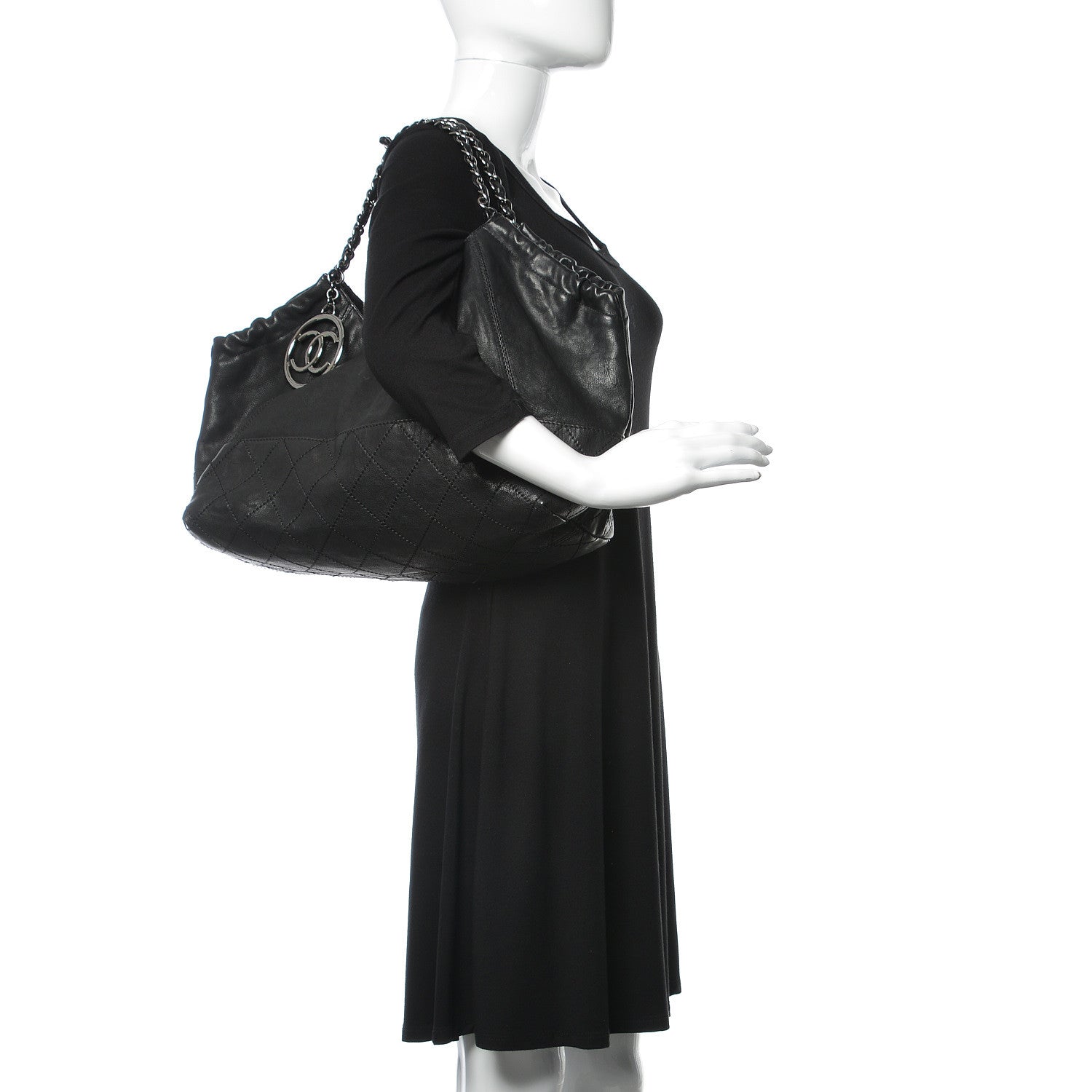 Chanel Calfskin Baby Coco Cabas Black 2 of 11