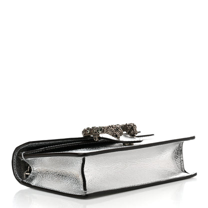 Gucci Metallic Calfskin Super Mini Dionysus Shoulder Bag Silver 4 of 11