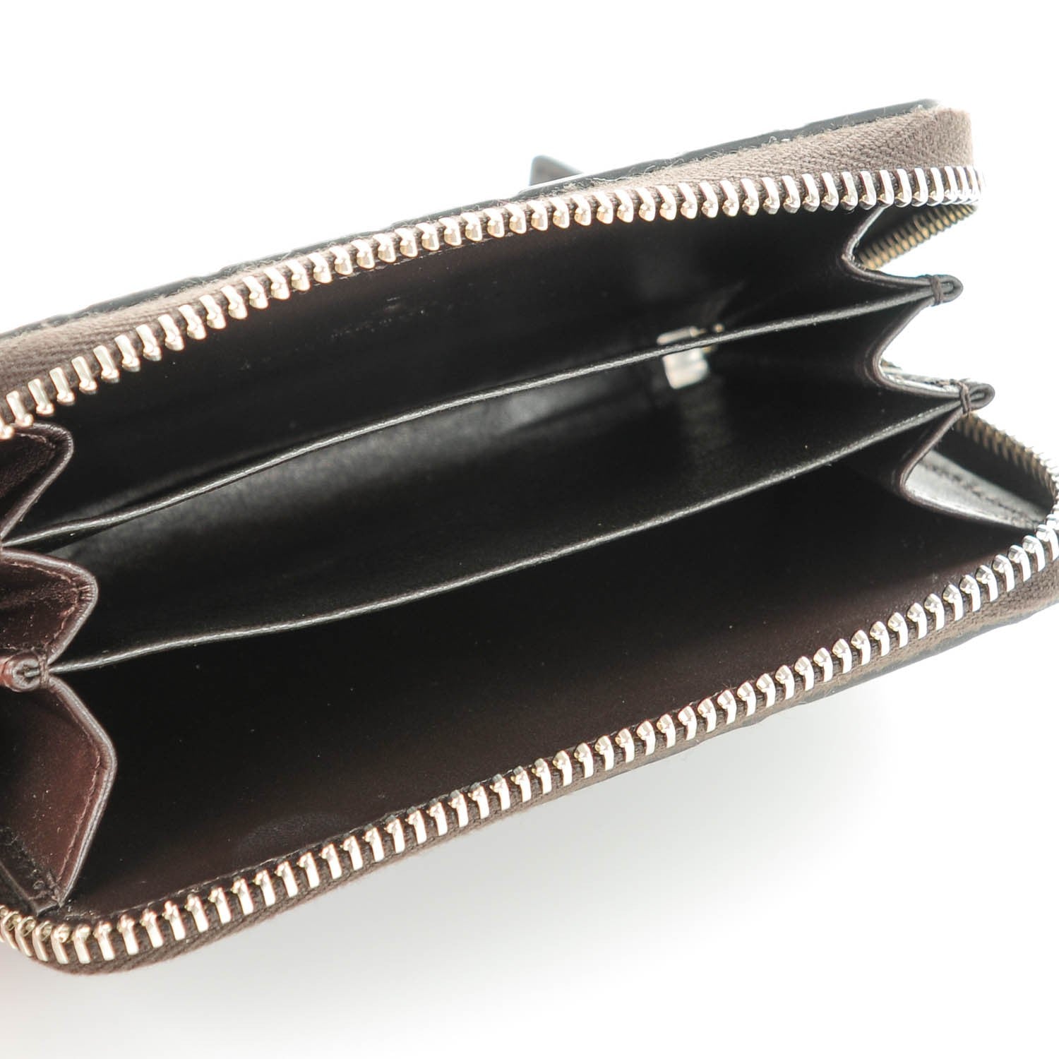 Gucci Guccissima Zip Around Card Case Chocolate 5 of 6