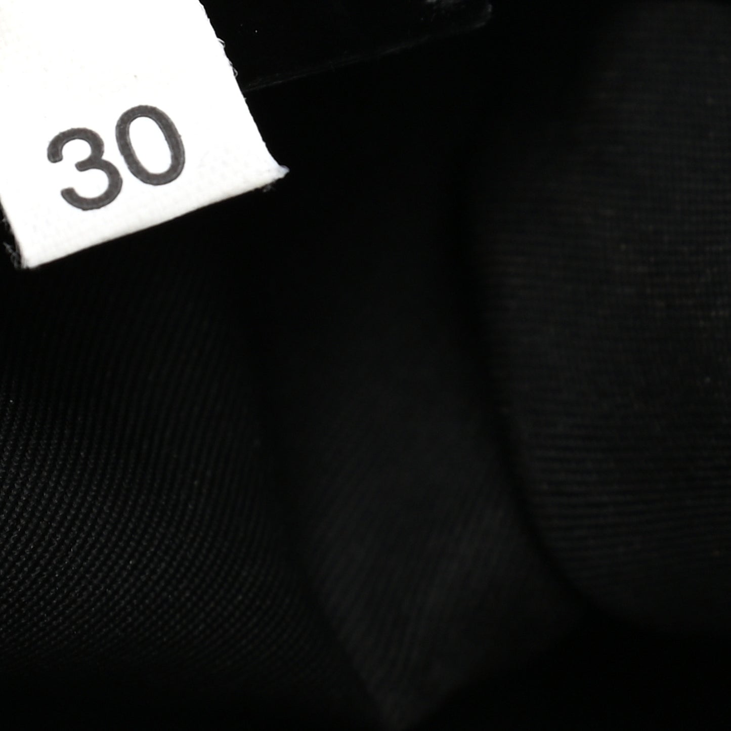 Saffiano Tessuto Nylon Vela Bucket Wristlet Black