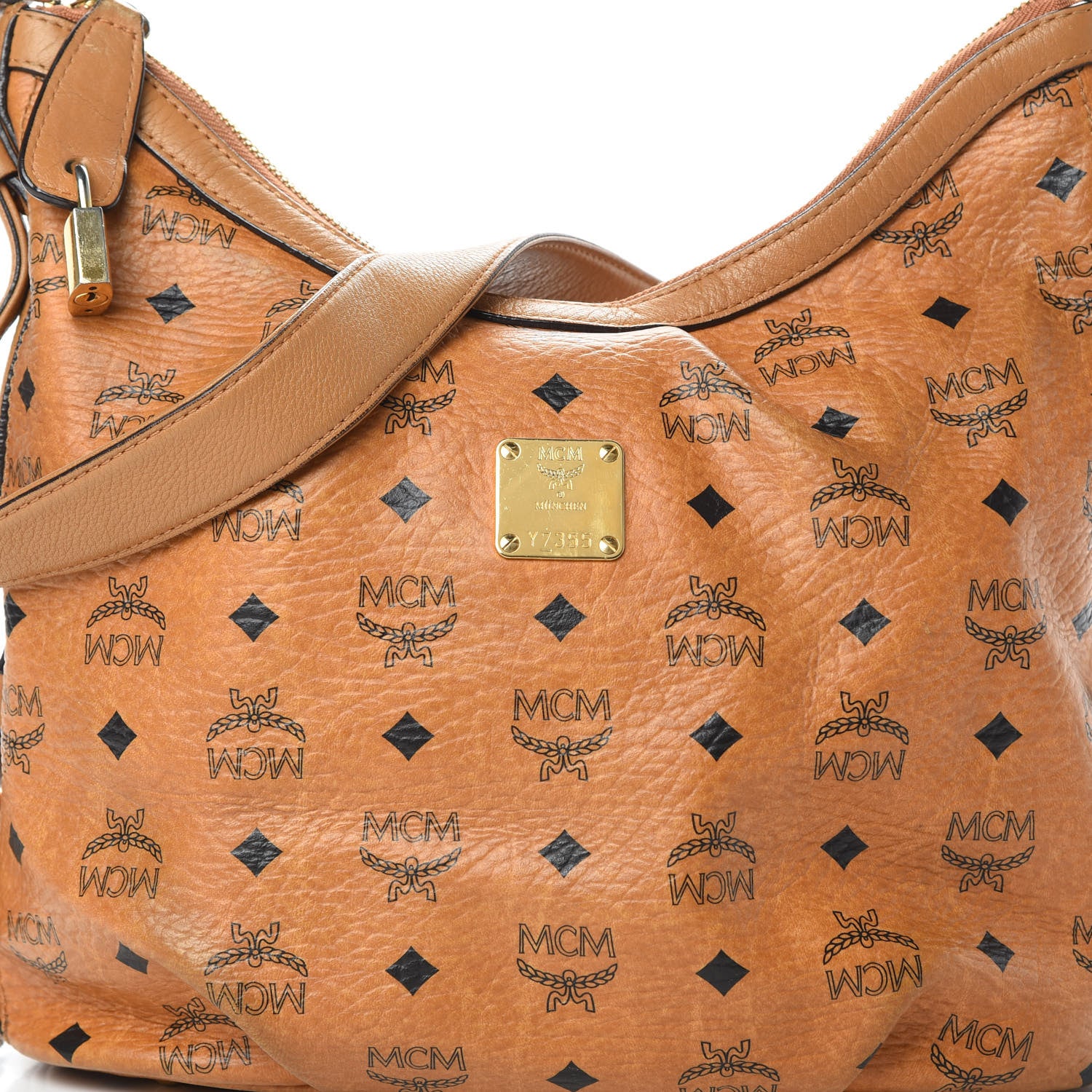 MCM Visetos Hobo Cognac 8 of 14